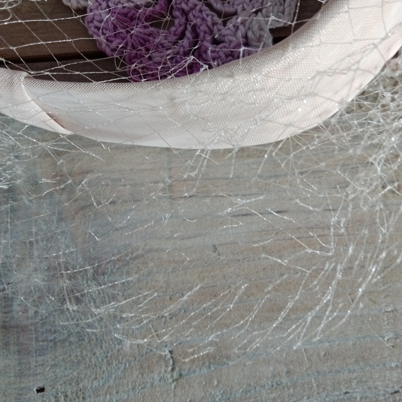 1950s Vintage Bumper with Netting Beige Hat - Picture 7 of 7